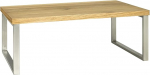 HAKU M&ouml;bel kohvilaud Roostevabast terasest Tamm Ehtne puitvineer MDF Metall Mesilasi Top M&otilde;&otilde;tmed B 100 cm x K 38 cm x S 60 cm Stiil: Moodne
