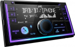 JVC KW-DB95BT 2-DIN CD autoraadio DAB+ ja Bluetooth Hands-Free komplektiga (USB, AUX-In, 3 x Pre-Out 2,5 V, Amazon Alexa, heliprotsessor, 4 x 50 W, VAR valgustus)