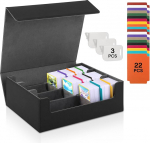 talifoca Trading Card Storage Box for 1800+ Cards, MTG Deck Box Magnetic Cards Deck Box, Commander Cards Deck Box for MTG and Sports Cards, koos 22 &uuml;hilduvate kaardijagajatega