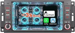 Traadita CarPlay & Android autoraadio Jeep Wrangleri jaoks, Linux s&uuml;steem AM/FM/RDS BT 5.0 raadio f&uuml;&uuml;silise helitugevuse reguleerimise kiire k&auml;ivitamine Plug & Play Stereo Patriot/Chrysler/Dodge'ile