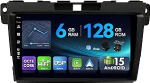 [6G + 128G, Octa-Core] - MSD autoradio Mazda CX-7 (2008-2015) Android 15 GPS navigatsiooniradio CarPlay Android auto roolijuhtimispuldi Dual Band WiFi DSP DAB tagurduskaamera MIC 2 DIN 9-tolline