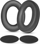TaiZiChangQin HD620S Ersatz-Ohrpolster, kompatibel mit Sennheiser HD620S HD400Pro HD560S Kopfh&ouml;rern, Ohrpolster, Proteinleder, Memory-Schaum, Schwarz