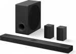 LG DS80TR 5.1.3 Dolby Atmos Soundbar (580W) koos juhtmevaba subwooferi ja tagumiste k&otilde;laritega (Wow Cast, HDMI, Bluetooth) [2024], must