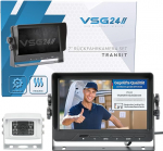 VSG 24 tagantvaate kaamera 7-tolline Transporter Set Transit koos kaamera, monitor, kaabel - veekindel &ouml;&ouml;vaatlus 12V-24V Robustne tagurduss&uuml;steem auto haagissuvilale haagissuvilale haagissuvilale matkaautodele parkimisabivahenditele