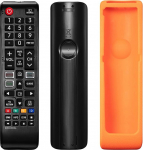 MUXIJUNXI CR44K universaalne kaugjuhtimispult koos silikoonist &uuml;mbrisega, kerge, lapses&otilde;bralik, libisemiskindel ja l&ouml;&ouml;gikindel, sobib k&otilde;igile Samsungi teleritele, LED, LCD, HDTV, 3D