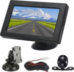 OBEST 4,3-tolline TFT LCD monitoriga tagurduskaamera komplekt, IP68 veekindel auto tagurduskaamera, tagurduskaamera koos monitoriga, tagurduskaamera komplekt bussi, kaubiku, veoauto, kaubiku, haagissuvila jaoks