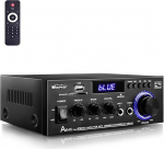 HiFi-v&otilde;imendi - WOOPKER AK45 Pro Amplifier HiFi Stereo 500 Watt, 2-kanaliline mini v&otilde;imendi Audio vastuv&otilde;tja FM-raadio, USB/SD/AUX/RCA/MIC In, 12 V 220 V Bluetooth v&otilde;imendi k&otilde;larile