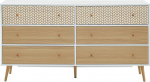 BA&Iuml;TA Cappuccino Chest of Drawers, Wood, Oak and White, L150 cm