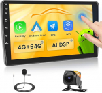 Fuluku 4+64G Android Autoradio f&uuml;r FIAT 500L 2012 2013 2014 2015 2016 2017 mit Wireless Carpaly&Android Auto, 10,1'' IPS Touch Screen Radio mit Bluetooth 5.0/GPS/R&uuml;ckfahrkamera/FM/WiFi/SWC