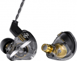 CCZ DC01 PRO HiFi In-Ear Monitor k&otilde;rvaklapid, v&otilde;imas bassimembraan, traadiga m&auml;nguk&otilde;rvaklapid t&otilde;elise 0 latentsusega kaabliga, HD-mikrofon muusika helistamiseks ja m&auml;ngimiseks (must, ilma mikrofonita)