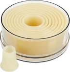 thermohauser k&uuml;psisevormide komplekt (nailon), &uuml;mmargune ja sile, valge, l&auml;bim&otilde;&otilde;t 2,0-10,0 cm, 9 tk, plastist