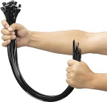 XINGO 100 kaablisidemete pakend, must, 600 mm x 9 mm lai, t&otilde;mbetugevus 80 kg, UV-kindel, pikk komplekt kaablijuhtimise jaoks