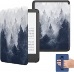 MoKo &uuml;mbris 6-tollisele uuele Kindle'ile (11. p&otilde;lvkonna 2024/2022 v&auml;ljalase), kerge &uuml;mbris koos k&auml;erihmaga Automaatne &auml;ratamine/magamine Kindle 11. p&otilde;lvkonna 2024 e-lugerile, Hall mets