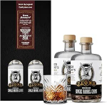 Deer Jimmy's DIY kinkekomplekt 2 pudelit ja 1 klaasi - Tee oma viski &Scaron;oti Speyside'i ja rummit&uuml;nnide tammepuidust - S&uuml;gav t&uuml;nnis k&uuml;psemine mis tahes piiritusele - kingitus meestele
