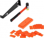 Laminaatp&otilde;randate paigaldamise t&ouml;&ouml;riistakomplekt | 40 vaheseinu ja kummihaamer puitp&otilde;randate jaoks | Tapping Block & Pull Bar DIY projektidele | Tugev rauasulamkonstruktsioon