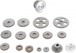 &Uuml;ldine Metallgetriebe, Rack und Ritzelgetriebe 18tk Drehsteuerschneidemaschine Metall -Austausch -Zahnrad Kit Zahnrad mit Motorriemenscheibe HT250 Grey Iron Duplex Metall Austauschgetriebe