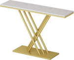 Axdwfd Kitchen Tables, Golden Marble Console Table, Simple Living Room Sofa Table, Balcony Storage Table, Home Decoration Set, Tablet Holder