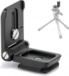 Tilta TA-FAB-B Kokkupandav Arca alusplaat koos 1/4 tolli - 20 keermepesaga Arca-Swiss &uuml;hilduv kiirkinnitusplaat Alumiinium must