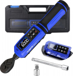 Digitaalne p&ouml;&ouml;rdemomendiv&otilde;ti, 3/8" Drive 0,9-60Nm elektrooniline p&ouml;&ouml;rdemomendiv&otilde;ti &plusmn;1% t&auml;psusega, 5 m&otilde;&otilde;tmis&uuml;hikut, pikendusrulga ja 1/4" adapteriga autodele