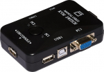 LINK LKKWM2 Switch Kvm 2 PC USB/VGA jaoks koos 1 hiire, 1 USB klaviatuuri ja 1 VGA monitoriga koos kaabliga