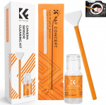 K&F Concept sensori puhastamise komplekt koos 6 mikrokiust tampooniga 24 mm t&auml;iskaaderkaameratele ja 20 ml vedeliku puhastuskomplekt DSLR-kaamera objektiivide filtrile