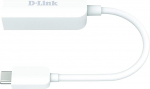 D-Link DUB-E250 USB-C ja 2,5G Ethernet adapter (USB-C ja RJ45 2,5 Gigabit LAN, &uuml;hildub Thunderbolt 3, Mac OS ja Windowsiga)