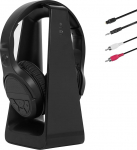 Traadita TV k&otilde;rvaklapid eakatele suurte nuppudega, 2.4G saatja laadimisjaam, optilise/RCA/AUX v&auml;ljundiga Bluetooth Over-Ear k&otilde;rvaklapid 3EQ režiimiga, 30 m kaugus ilma heli viivituseta