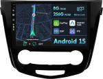 [8G + 256G] IPS 10.1-tolline Android 15 autoraadio Nissan X-Trail T32 Qashqai 2013-2021 Navi Octa Core'iga [Sisseehitatud CarPlay/Android Car/DSP/Mirror Link/GPS Navi/360 Camera/Bluetooth 5.0