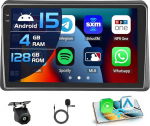 4+128G autoraadio Renault Master 2019-2022 Android 15 koos 10-tollise sisekraaniga, mis toetab traadita Carplay ja Android Car Mirror Link Radio FM/RDS GPS WiFi BT SWC