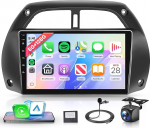 8 Core 6G+128G Android Autoradio f&uuml;r Toyota RAV4 2001-2006 Wireless Carplay Android Auto Navi WiFi 360&deg; Panorama, 9 Zoll puuteekraaniga raadio Bluetooth Mirror Link FM/RDS/DSP EQ/USB/SWC Tagfahrkamera