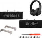 Studio 3 Hinge peapaela pistiku asendamine metallist remondiosad, mis &uuml;hilduvad Beats Studio 3.0 juhtmevabade k&otilde;rvaklappide remondikomplektiga (must)