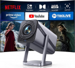 Miniprojektor 4K 600ANSI Smart Projector 4K Full HD 1080P Auto Focus Auto Vertikaalne Keystone Correction projektor 360&deg; p&ouml;&ouml;ratav WiFi6 2-Way Bluetooth l&uuml;hikese vahemaa projektor koju V&auml;ljakule