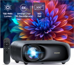 NexiGo PJ40 (Gen 3) projektor WiFi ja Bluetoothiga, kalibreeritud D65, Native 1080P, 4K toetab, projektor v&auml;litingimustes filmide vaatamiseks, 20W k&otilde;larid, kodukino, &uuml;hildub TV Stick, iOS, Androidiga.