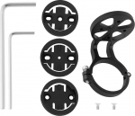 ECSiNG 1 x jalgratta juhtrauakompuutri kinnitus 31,8 mm juhtrauale, mis &uuml;hildub Garmin Edge'iga, mis &uuml;hildub Wahoo Elemnt'iga 52,6 x 31,8 x 37,9 mm mustaga.