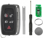 433MHz auto Smart Remote Control v&otilde;ti Land Rover Big Truck 5 nupu Smart Key koos kruvikeeraja ja v&otilde;tmer&otilde;nga koos teraga KOBJTF10A