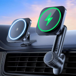 15 W autohoidja koos laadimisfunktsiooniga - 2024 traadita laadur autolaadija MagSafe jaoks, mis &uuml;hildub iPhone 15/14/13/12 Pro Plus Max-seeriaga