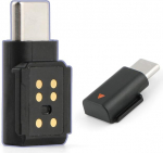 Type-C liides DJI Mic Mini vastuv&otilde;tja adapteri jaoks Audiotarvikud Mikrofoni vastuv&otilde;tja mikrofonile Mini USB-C &uuml;hendusega Saab &uuml;hendada mobiiltelefonide ja salvestusseadmetega Plug and Play XX