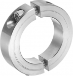 sourcing map Double Split Clamp Shaft Collar, 1-7/8" Bore, Two Piece Clamp Collar, 2-1/2" OD, 11/16" Thick, 304 Stainless Steel Axle Gaiter, Set Bolt Style