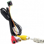 Micro Spy Peidetud kaamera HD 1000TVL V&auml;ike kaasaskantav juhtmega spioonikaamera Pinhole Convert Camera 3.6mm 90 kraadi BNC Video Nanny Camera 12x12mm