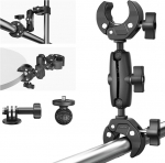 Double Super Clamp Mount vihmavarju klamber mootorratta kaamera varraste hoidja lauahoidja sobib erinevatele seadmetele praktilise lisavarustusena v&auml;ljas foto video ja igap&auml;evaseks kasutamiseks
