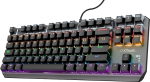 Trust Gaming GXT 834 Callaz TKL mehaaniline klaviatuur, Saksa QWERTZ paigutus, Outemu l&uuml;liti, mitmev&auml;rviline LED-valgustus, 12 meediaklahvi, USB m&auml;nguklaviatuur 80% PC, s&uuml;learvuti, Mac mustaks