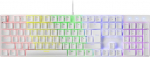 Mars Gaming Gaming MK422 White, mehaaniline klaviatuur RGB, Antighosting, mehaaniline l&uuml;liti punane, USA keel, MK422WRUS
