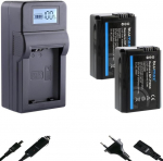 2 x Blumax aku &uuml;hilduv Sony NP-FW50 [1030 mAh] + kiirlaadija Alpha 7 7II 7R 7S II 5000 6300 6500 / NEX-7 NEX-F3 / DSC RX10 IV // ZV-E1 jaoks