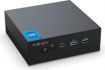 MINIX Z150-Aero Mini PC, Intel N150 (uuendatud N100), 16GB DDR4, 512GB PCIe 3.0 NVMe SSD Micro Mini Computer, 4K Triple Display/1GB+2.5G Dual LAN/USB-C/WiFi 5/BT5.1/Vesa Mount/Auto Power On