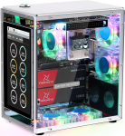 FREENOVE Raspberry Pi 5 Case Kit Pro, Dual M.2 NVMe SSD pesad, 5 PWM ARGB ventilaatorit Light Sync, CPU Tower Cooler, 4,3-tolline puuteekraan, stereok&otilde;larid, 3,5 mm heli (SSD ei kuulu komplekti)