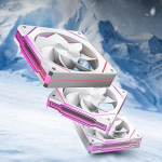 AsiaHorse ARGB PC ventilaator 120 mm tagurpidi labaga ventilaatorite pakett 3 [Infinity Mirror] [Mute] 1800RPM RGB ventilaator 5V3PIN ARGB ja 12V4PIN PWM, 50,000 tundi eluiga AMICIPro White