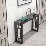 Beistelltisch Schmal aus Holz, Konsolentisch Flur im Minimalistischen Neuen Chinesischen Stil, Einfach zu Montieren(Gray,100cm/39.4in)