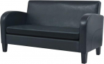 Homgoday Outdoor Garden Diivan 2-kohaline diivan Must Faux Leather Outdoor Garden Bed Diivan Diivan Garden Living Room Patio Outdoor m&ouml;&ouml;bel