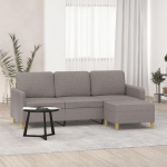 Gen&eacute;rico wenjingqi-3201199 3-kohaline diivan koos kangastooliga Taupe 180 cm