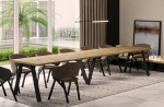 Endo-Moebel Lungo XXL s&ouml;&ouml;gilaud 130 cm - 405 cm Laiendatav k&ouml;&ouml;gilaud kuni 12-le inimesele Matt (Artisan Oak)